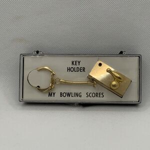 Vintage Keychain Bowling Score Tally - Key Holder